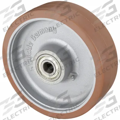 APPROVED VENDOR Caster Wheel: 9 13/16 in Wheel Dia., 3 1/8 in Wheel Wd, Polyurethane, Iron - Polyurethane Tread on Iron Core Wheels