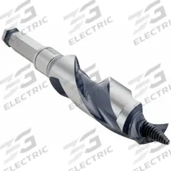 BOSCH Hybrid Drill Bit: 1 1/8 in Drill Bit Size, 7 1/2 in Overall Lg, Straight Shank, Carbon Steel (MPN NKST18). Key specifications — attr255259: Hybrid Ship and Spur Auger; attr255260: Carbon Steel; attr255261: PTFE; attr277197: BOSCH.