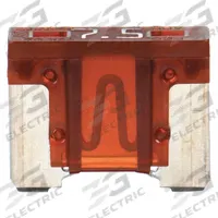 BUSSMANN Automotive Fuse: ATM-LP Series, Fast-Acting, 7.5 A, 32 V DC, Non-Indicating, 5 PK (MPN ATM-7-1/2LP). Key specifications — Series: ATM-LP; Brand: BUSSMANN; Fuse Profile: Low-Profile (Shorter Height).