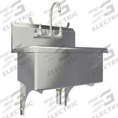 SANI-LAV Scrub Sink: 1 Stations, 10 1/2 in Bowl Dp, 22 in Bowl Lg, 16 1/2 in Bowl Wd, 2 Faucet Holes (MPN 531F). Key specifications — Includes Side Splash: Side Splash Not Included; Series: Scrub Sinks; Brand: SANI-LAV.