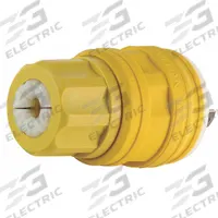 LEVITON Locking Plug: Non-NEMA, Yellow, 120/208V AC, 20 A, 4 Pole, 4 Blade (MPN 26W09). Key specifications — Brand: LEVITON.