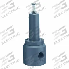 PLAST-O-MATIC Adjustable Back Pressure Relief Valve: PVC, FKM, 1 1/4 in x 1 1/4 in, FNPT x FNPT (MPN RVT125V-PV). Key specifications — Brand: PLAST-O-MATIC.