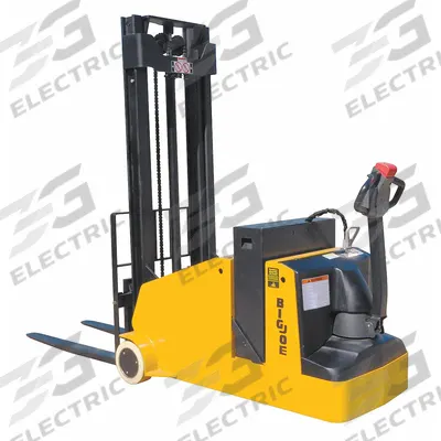 BIG JOE Stacker: 2,200 lb, 128 in Max Lifting Ht, Adj Fork, 42 in L x 4 in W Fork - Electric Counterbalanced Stackers