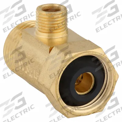 APPROVED VENDOR Compression Tee Fitting: 1/4 in OD x 1/2 in Pipe x 1/4 in Pipe Fitting Size - Low-Lead Standard Sleeve Brass Compression Fitting