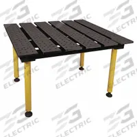 BUILDPRO Welding Table: 36.5 in Ht, 38 in Dp, 47 in Wd, 2,600 lb Wt Capacity, Nitrided (MPN TMQA54738). Key specifications — Manufacturer Part Number: TMQA54738; Brand: BUILDPRO; Hole Diameter: 5/8 in.