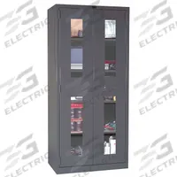 HALLOWELL Storage Cabinet: 36 in x 24 in x 78 in, Frame, 4 Adj Shelves, Swing Handle & Padlock Hasp (MPN HW4SVSC6478-4CL). Key specifications — Base Type: Frame; Cabinet Color: Dark Gray; Frame Assembled: Assembled; Brand: HALLOWELL.