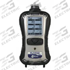 HONEYWELL Multi-Gas Detector: IP65, HONEYWELL RAE Systems MultiRAE Pro, Lithium Ion, CO/H2S/O2, LCD (MPN MCB3-A3C1RE0-P20). Key specifications — Gas Detected: Oxygen; Housing Color: Black; Battery Chemistry: Lithium Ion.