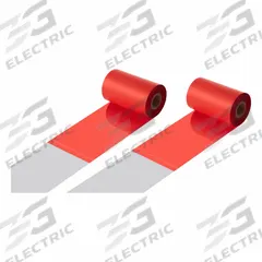 THERMAL TRANSFER RIBBON: Zebra, 4.02 in Ribbon Wd, 1,476 ft Ribbon Lg, 1 in Core Dia., Red (MPN RZ4021476WR-Tr-RED). Key specifications — Color: Red.