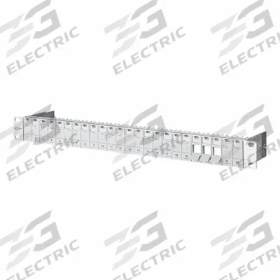 METZ CONNECT Patch Panel: Rack, ABS, 24 Ports - Voice & Data Housings, Panels & Connector Components