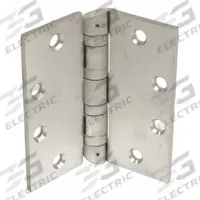 IVES Butt Hinge: Stainless Steel, Full Mortise, 4 1/2 in Leaf Wd (MPN 5BB1HWHT 4.5X4.5 630). Key specifications — Bearing Type: Ball; Material: Stainless Steel.