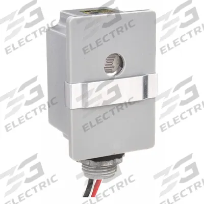 Dayton Photocontrol: Thread Stem Photocell Mounting, 1/2 in Stem Dia, SPST, 120V AC - Fixed Stem-Mounted Photocells