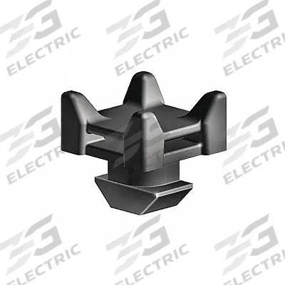 FATH INC. Cable Management: 40 Series, 11 mm x 22 mm x 22 mm, Black - Cable Routing Blocks