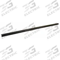 PRO-LINE Wire Management Trough: 72 in Overall Wd, 1 1/2 in Overall Dp, PVC, Black (MPN WMS1.5). Key specifications — Color: Black.