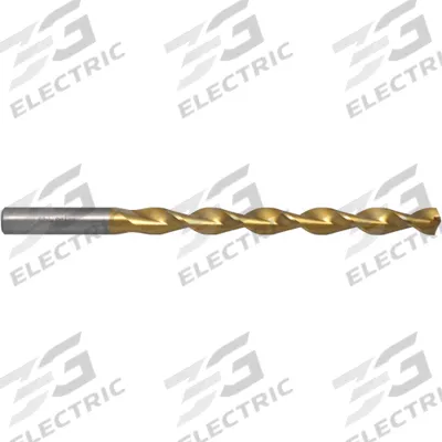CHICAGO-LATROBE Taper Length Drill Bit: 33/64", 135° Split Point, TiN-Coated HSS - Chip-Clearing High-Speed Steel Taper-Length Drill Bits