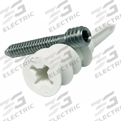 APPROVED VENDOR Wall Anchor Kit: 1 5/8 in Overall Lg, 5/16"-18 Thread Size, Stainless Steel - Standard Self-Threading Anchors