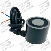 MAG-MATE Electromagnetic Lift: Continuous Duty, Round Magnet, 200 lb Max Load Capacity, 24 V DC Volt (MPN ER2-303). Key specifications — Brand: MAG-MATE; Duty Type: Continuous Duty; Includes Lifting Eye: Lifting Eye Not Included.