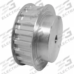 DAYTON Timing Pulley: Trapezoidal, Plain, For T10 Timing Belt Section, For 16 mm Belt Wd, 20 Teeth (MPN 31T10/20-2). Key specifications — Brand: DAYTON; Tooth Profile: Trapezoidal; Finish: Plain.