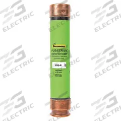 BUSSMANN Fuse: Class RK5, FRS-R Series, Time-Delay, 250 mA, 600 V AC, 300 V DC, Non-Indicating (MPN FRS-R-1/4). Key specifications — Series: FRS-R.