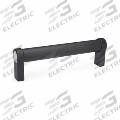 JW WINCO Pull Handle: Threaded Holes, Rear-Mount, 13.78 in Mounting Hole Center to Center - Load-Rated Straight-Leg Tubular Pull Handles