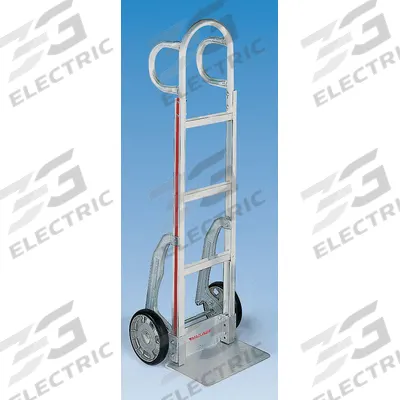 MAGLINER General Purpose Hand Truck: 500 lb, Dual-Loop, Silver, Aluminum, Tread on Core - Corrosion-Resistant Hand Trucks