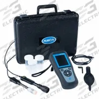 HACH Water Quality Multiparameter (MPN LEV015.53.42002). Key specifications — Test Parameters: ORP; Manufacturer Part Number: LEV015.53.42002; Measurement Components Included: PHC10101 Intellical pH Electrode, pH 2-14, 0-50 °C, 1 m Cable; Other Accessories Included: (2) Channels; Reagents and Solutions Included: 2771420 Singlet Single-Use Conductivity Standard Solution, 1413 µS/cm, KCl, 20 mL.