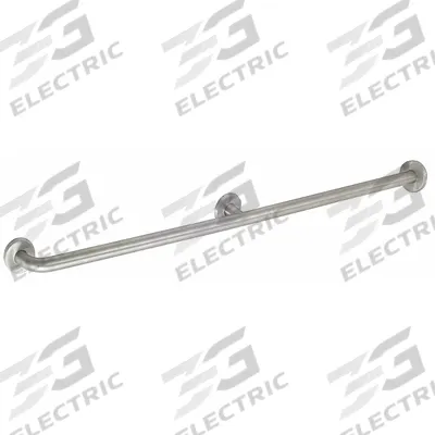 APPROVED VENDOR Wall Grab Bar: Straight, 48 in Lg, 1 1/4 in Dia, Stainless Steel - Bathroom Partition Grab Bars