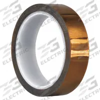 TAPECASE Film Tape: 2 in Wd, 36 yd Lg, 2.5 mil Thick, Polyimide Film, Silicone, Brown (MPN 15C601). Key specifications — Series: B.