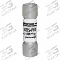 MERSEN Fuse: SBS Series, Midget, Fast-Acting, 400 mA, 600 V AC, 13/32 in x 1 3/8 in, Non-Indicating (MPN SBS4/10). Key specifications — attr1287209: SBS; attr211192: MERSEN.