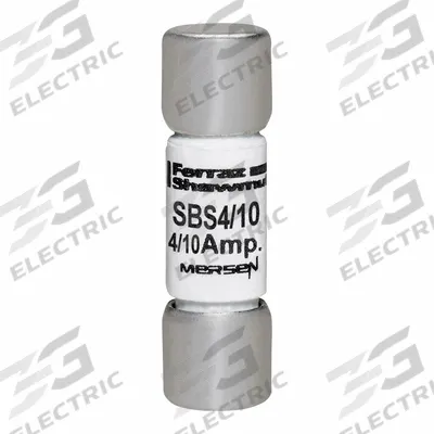 MERSEN Fuse: SBS Series, Midget, Fast-Acting, 400 mA, 600 V AC, 13/32 in x 1 3/8 in - Fast-Acting Cylindrical Fuses