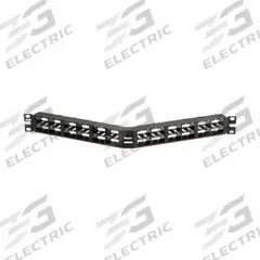Patch Panel: 1 Rack Units, 48 Ports, Angled, Front Numbered, Unshielded, Rear Access, Unequipped (MPN CPPA48HDWBLY). Key specifications — Brand: PANDUIT; Compatible Adapter Type: Panduit Mini-Com Modules; Material: Steel; _Access Type: Rear Access; _Port Labeling: Front Numbered; _Series: Mini-Com; _Shielded: Unshielded.