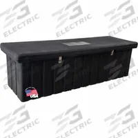 BUYERS PRODUCTS Chest: Utility Chest Truck Box, Polyethylene, 25 in Overall Dp, 23 in Overall Ht (MPN 1712260). Key specifications — Brand: BUYERS PRODUCTS; Color: Black; Latch Type: Hasp.