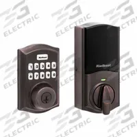 KWIKSET Push Button Electronic Deadbolt: 2 in Door Thick - Max (MPN HC620-TRL-ZW700-11P-SMT-RCALFD-RCS)