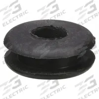 APPROVED VENDOR Grommet: Style 1 Grommet, Rubber, 0.38 in Inside Dia, 0.75 in Outside Dia (MPN 3MRJ8). Key specifications — Hardness: 50A; Brand: APPROVED VENDOR; Resistance Properties: Temperature Resistant; Standards: ASTM D2000 2BG506.