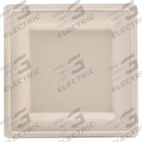 APPROVED VENDOR Disposable Fiber Plate: Ivory, Heavy-Wt, 8 in x 8 in Disposable Plate Size, 500 PK (MPN EDP-88-PF). Key specifications — Shape: Square; Coating/Lining: Uncoated/Unlined; Material: Fiber; Microwave Safe: Yes; Pattern: Patternless; Product Type: Dinner Plate; Brand: APPROVED VENDOR.