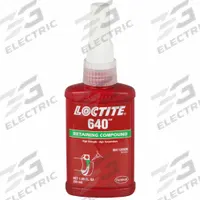 LOCTITE Retaining Compound: 640, 1.7 fl oz, Bottle, Green, Extended Working Time (MPN 135520). Key specifications — Color: Green.