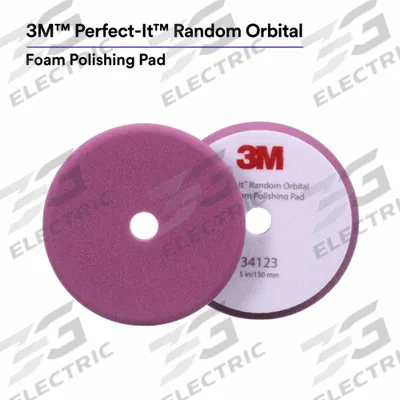 PERFECT-IT Random Orbital: Pad, Unthreaded Center Hole, Hook-and-Loop, Foam - Vehicle Polishing Bonnets