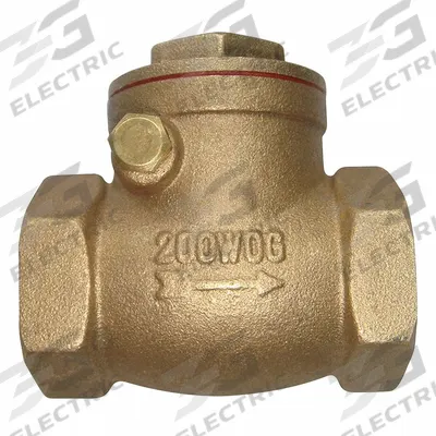 APPROVED VENDOR Swing Check Valve: Swing, Inline Valve Body, 1/2 in Pipe Size, FNPT x FNPT - Brass Inline Swing Check Valves