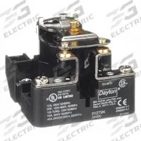 DAYTON Open Power Relay: Surface Mounted, 24V DC, SPST-NO, 4 Pins/Terminals (MPN 5YZ79). Key specifications — Brand: DAYTON; Mounting Style: Surface; Electrical Connection: Screw Clamp; Manufacturer Part Number: 5YZ79; Series: Dayton Power Series.