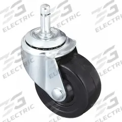 APPROVED VENDOR Stem Caster: Swivel, No Brake, 3 in Wheel Dia., 1 1/4 in Wheel Wd, Rubber, Rubber (MPN 32J850). Key specifications — attr1111099: APPROVED VENDOR; attr1111095: Black; attr1176855: Swivel.
