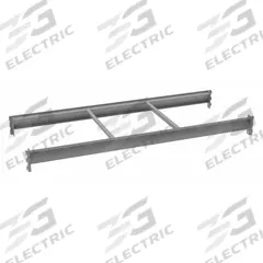 TENNSCO Bulk Storage Deck Level: 60 in x 24 in x 3 5/8 in, 14 ga Beams, 3,800 lb Load Capacity (MPN BPB-60-24). Key specifications — Frame Finish: Epoxy Coated; Frame Material: Steel; Color: Industrial Gray; Includes: (2) 24 in Cross Bars; Brand: TENNSCO.