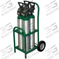 SAFTCART Medical Cylinder Cart: 250 lb, 4 Cylinder Capacity, 4 1/2 in Max. Tank Dia., Raised (MPN MDE-4). Key specifications — Brand: SAFTCART; Caster/Wheel Configuration: (2) Axle-Mounted.