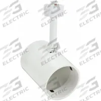 Track Lighting Head: Incandescent, Cylinder Shape, 50 W, 3 1/2 in Dia, 4 7/8 in Lg (MPN R521 WHB WH). Key specifications — Brand: JUNO LIGHTING; Lighting Technology: Incandescent; Housing Color: White with White Baffle.