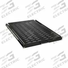 EATON TRIPP LITE Rack Shelf: 1 u, Sliding/Vented Shelf, 29 1/2 in Overall Dp, 2 3/8 in Overall Ht (MPN SRSHELF4PSLVENT). Key specifications — Brand: EATON TRIPP LITE; Color: Black; Material: Steel; _Shelf Style: Sliding.