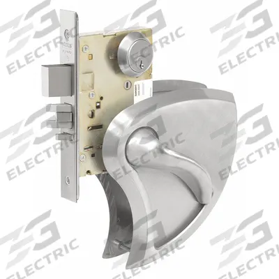 CORBIN RUSSWIN Door Lockset: Classroom Security Lever Locksets, Stainless Steel, ADA Compliant