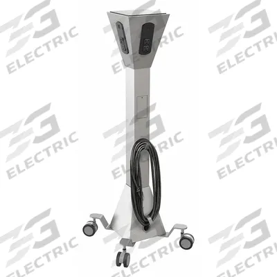 BALT Technology Charging Tower: Laptops/Smart Phones/Tablets, Platinum - Charging Outlets