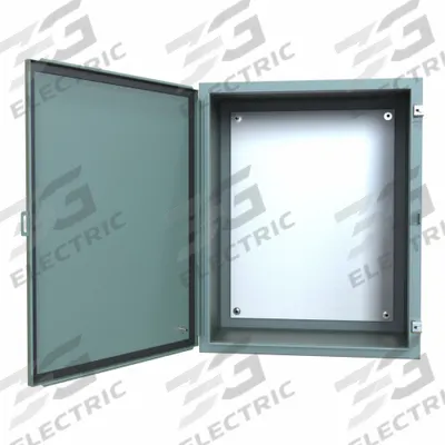 HAMMOND Electrical Enclosure: Steel, 30 in x 24 in x 16 in, NEMA 12/13, w/Panel - Steel Dust-Tight Enclosures