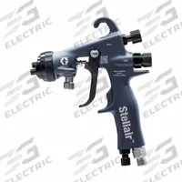 GRACO HVLP Spray Gun: HVLP, 12 in, 1/4 in Air Inlet Size, Enamels/Epoxies/Paints/Sealers, NPSM, 8.1 (MPN 2004153). Key specifications — Brand: GRACO; Air Consumption: 8.1; Air Inlet Type: NPSM; Compatible Fluid Type: Sealers; Includes: Needle Assembly; Material: Plastic.