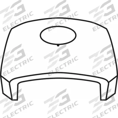 RUBBERMAID COMMERCIAL PRODUCTS Dome Top with Hole - Material Handling Parts