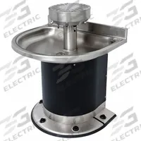 ACORN Wash Fountain: Black/Silver, Stainless Steel, Semi-Circular, 32 in Overall Wd, P-Trap Drain (MPN 3544-2-F-DV-VPB-MXTP). Key specifications — Bowl Shape: Semi-Circular; Drain Type: P-Trap; Color: Black/Silver; Brand: ACORN; Series: 3543; Sink Material: Stainless Steel; ADA Compliant: Not ADA Compliant.