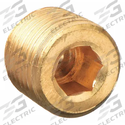 APPROVED VENDOR Plug: Plug, 1/8 in, NPT Threaded, Brass (MPN 6AYZ7) - Threaded High-Pressure Pipe Fittings